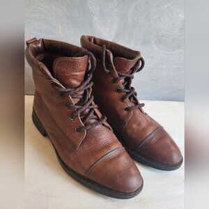 Eddie Bauer‎ Made In Italy Leather Boots size In Pics.